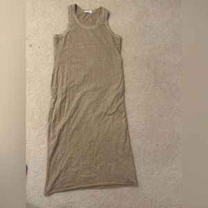 Double Zero Sleeveless Maxi Dress in Tan